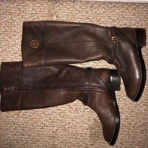 Brown Tory Burch boots